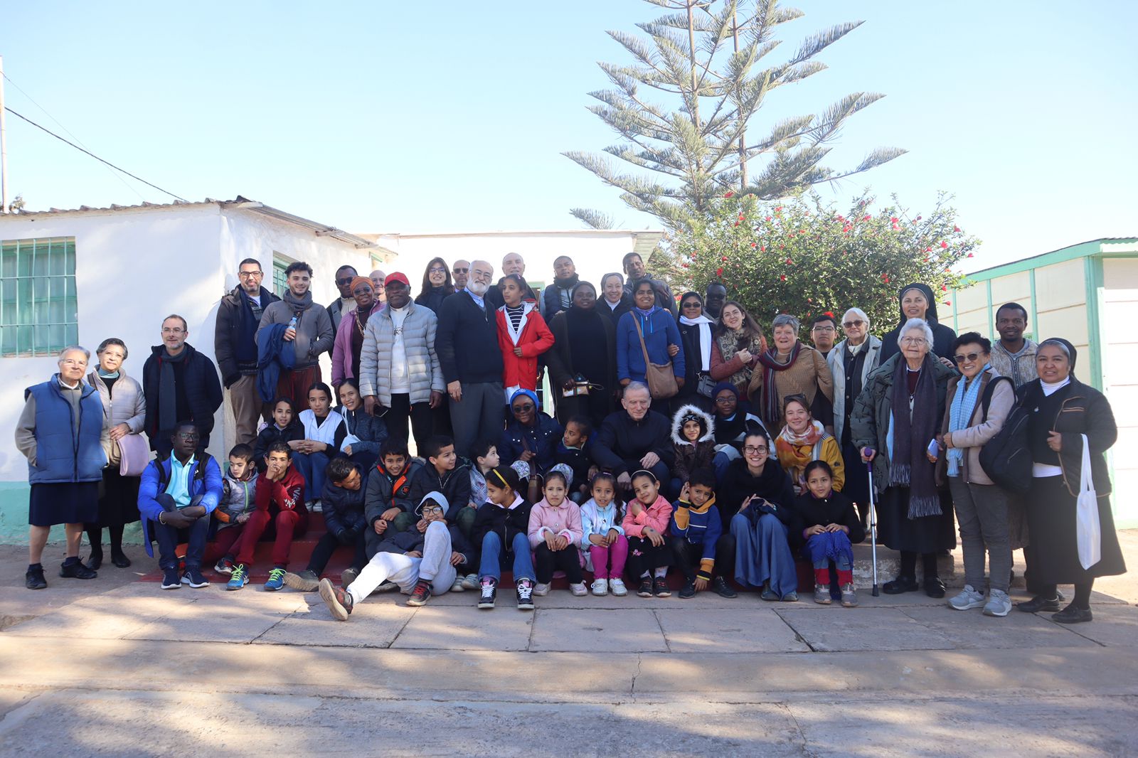 Les nouveaux arrivé en visite chez les sœurs à Témara