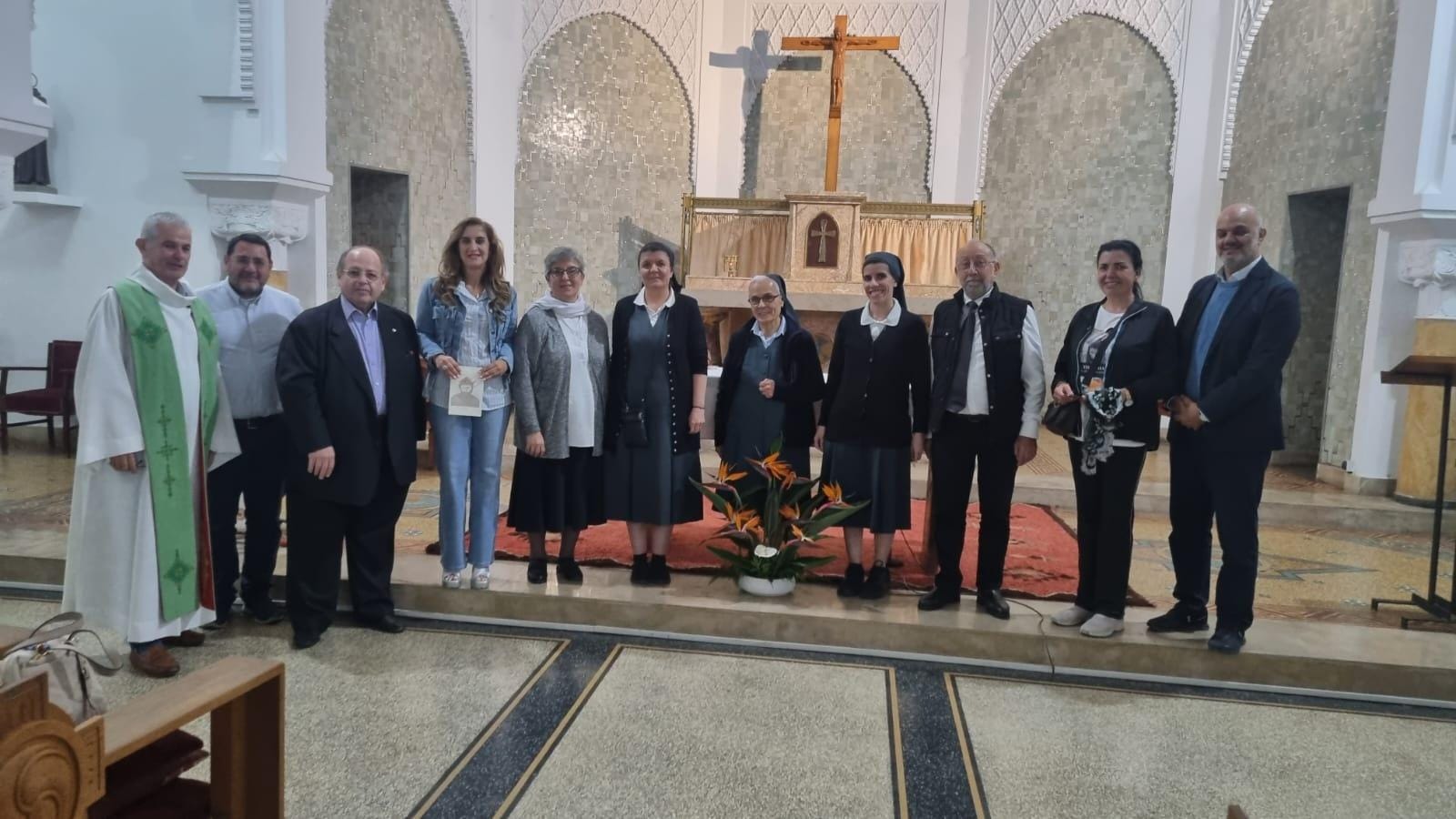 CASABLANCA : L&rsquo;EGLISE D’ANFA PRIE POUR LA PAIX AU PROCHE-ORIENT