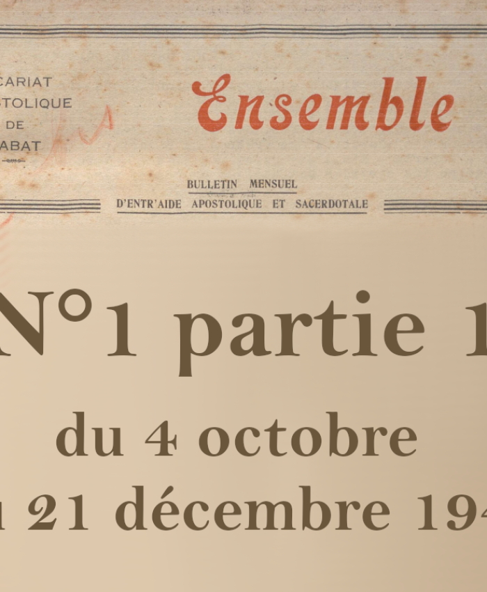 Bulletins mensuels octobre – décembre 1947