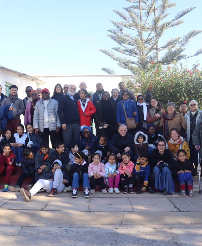 Les nouveaux arrivé en visite chez les sœurs à Témara