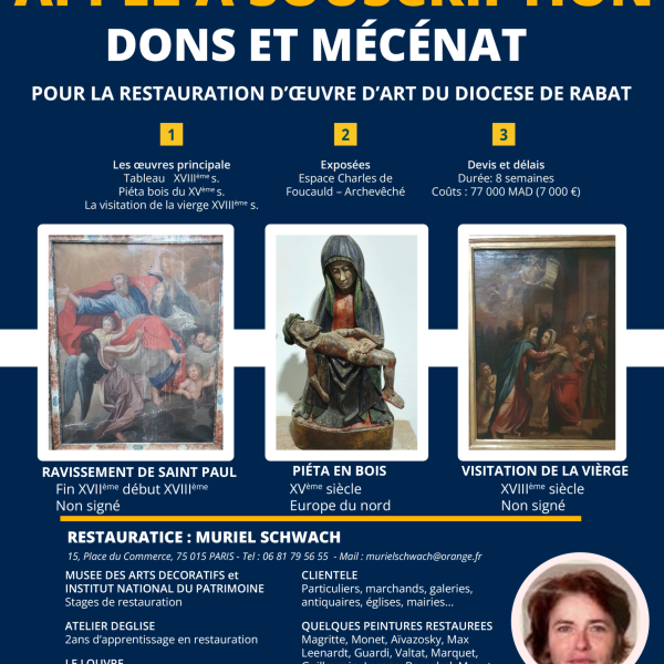 Appel à souscription, dons et mécénat pour la restauration d’œuvres d’art